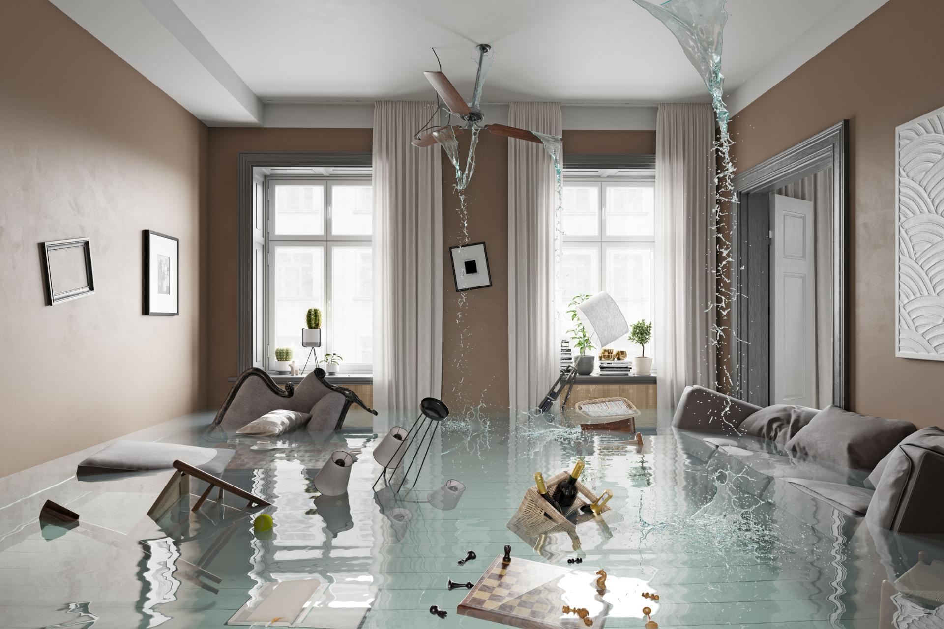 Flooding living interior